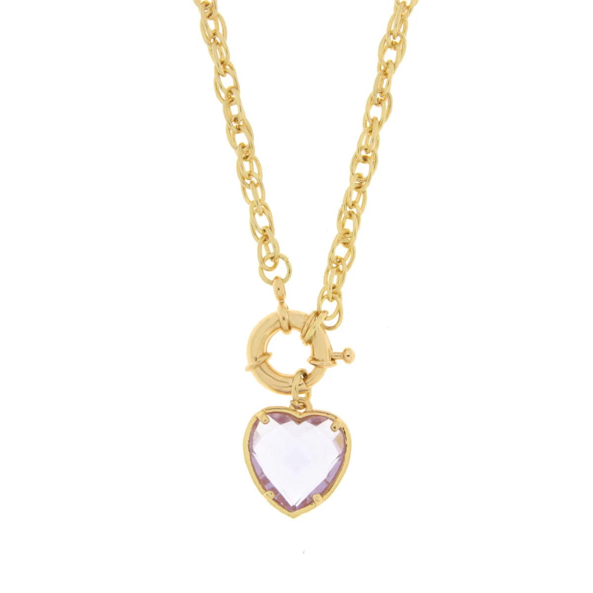 BYSIMON - Collana in Metallo con cuore lilla in Collane Alba Gioielli - Casoria, commercioVirtuoso.it