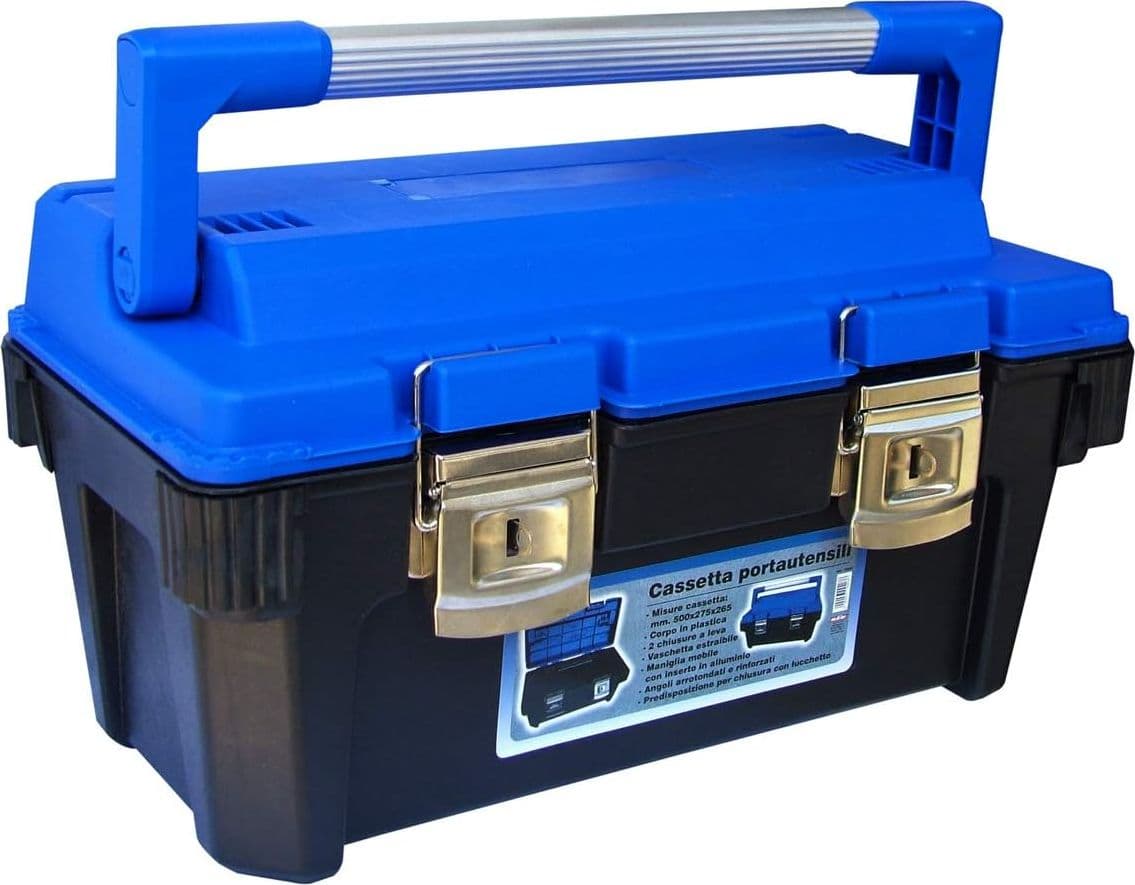 SODIFER - Cassetta portautensili in plastica con 2 chiusure 50X27X26cm in Cassette porta attrezzi Stockdoc - Terni, commercioVirtuoso.it