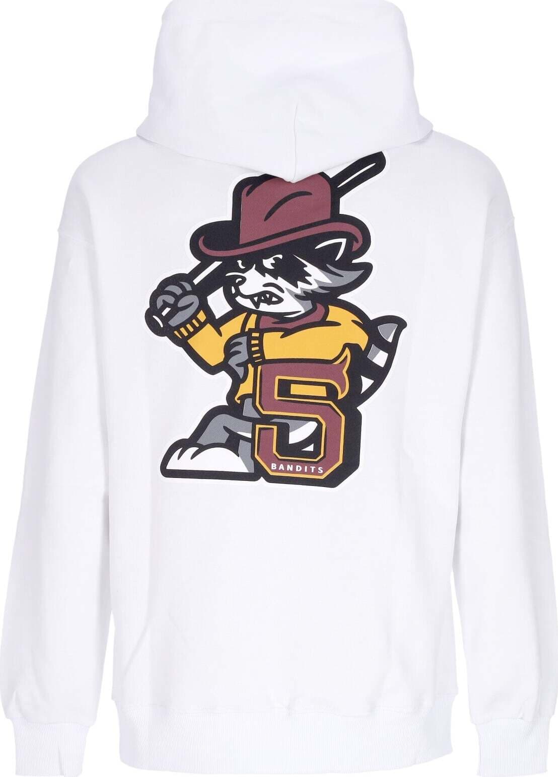 5TATE-OF-MIND-Felpa-Leggera-Cappuccio-Uomo-B-andits-Hoodie-White-da-uomo