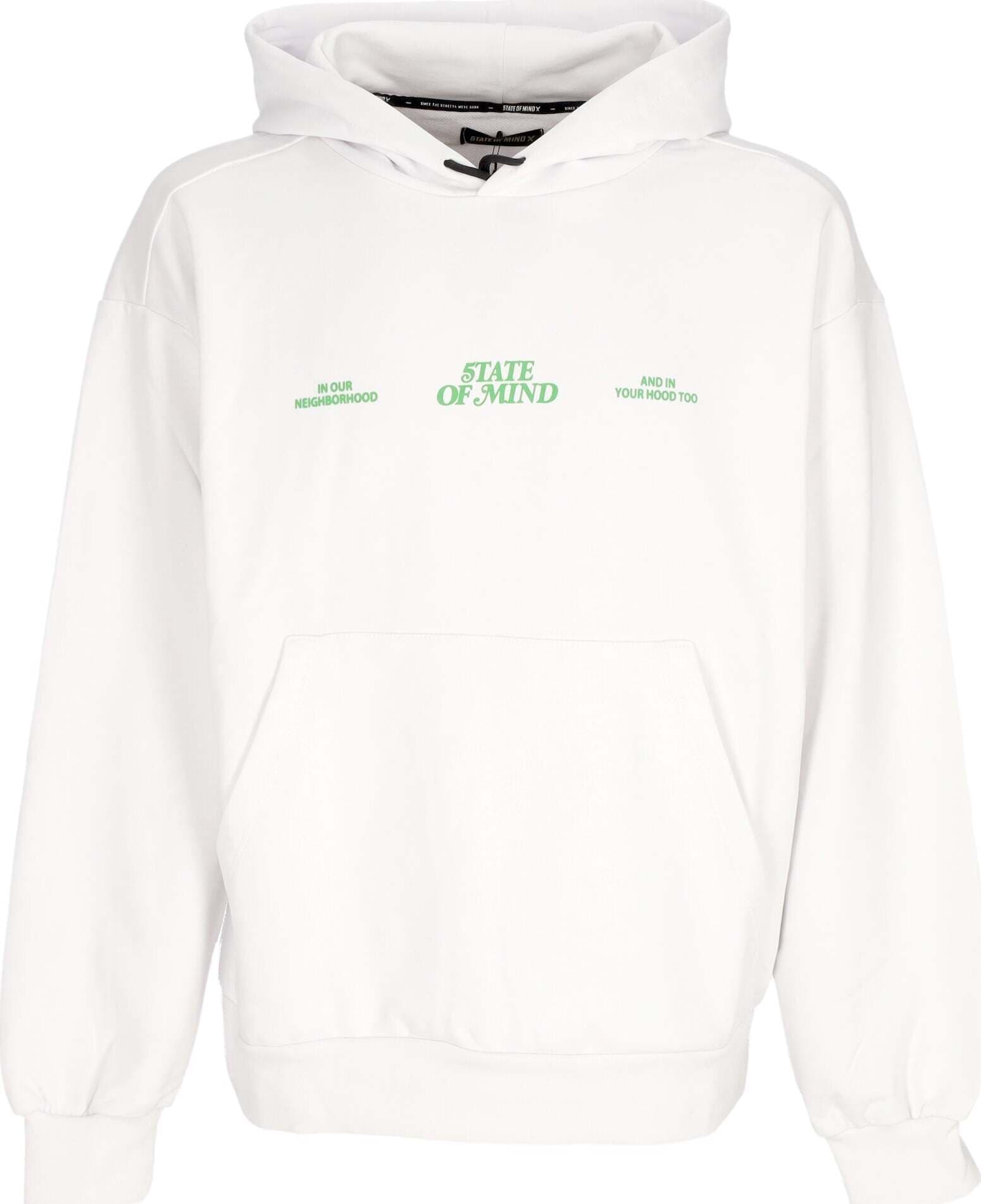 5TATE-OF-MIND-Felpa-Leggera-Cappuccio-Uomo-Street-Dreams-Hoodie-White-da-uomo