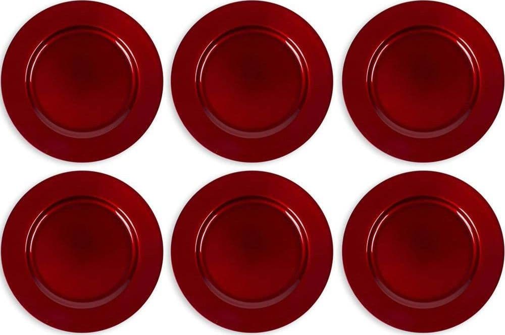 6 X Sottopiatti Natalizi In Plastica 33cm Decorazioni Natale Per La Tavola Rosso Casa, arredamento e bricolage > Prodotti per Feste > Prodotti Natalizi Trade Shop italia - Napoli, Commerciovirtuoso.it