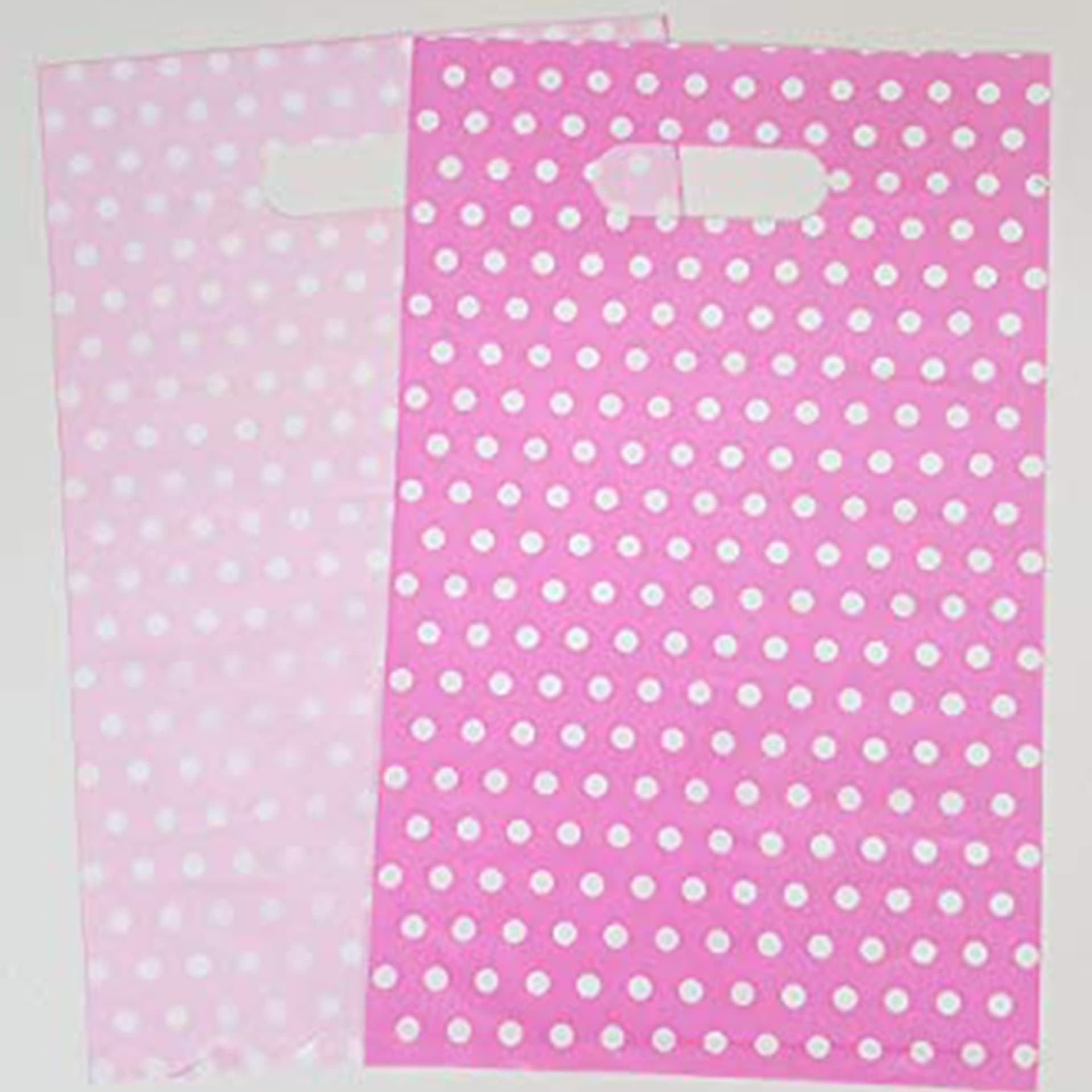 60 SACCHETTI SACCHETTO BUSTE IN PLASTICA ROSA POIS FESTA CONFETTATA CARAMELLE Trade Shop italia - Napoli, Commerciovirtuoso.it