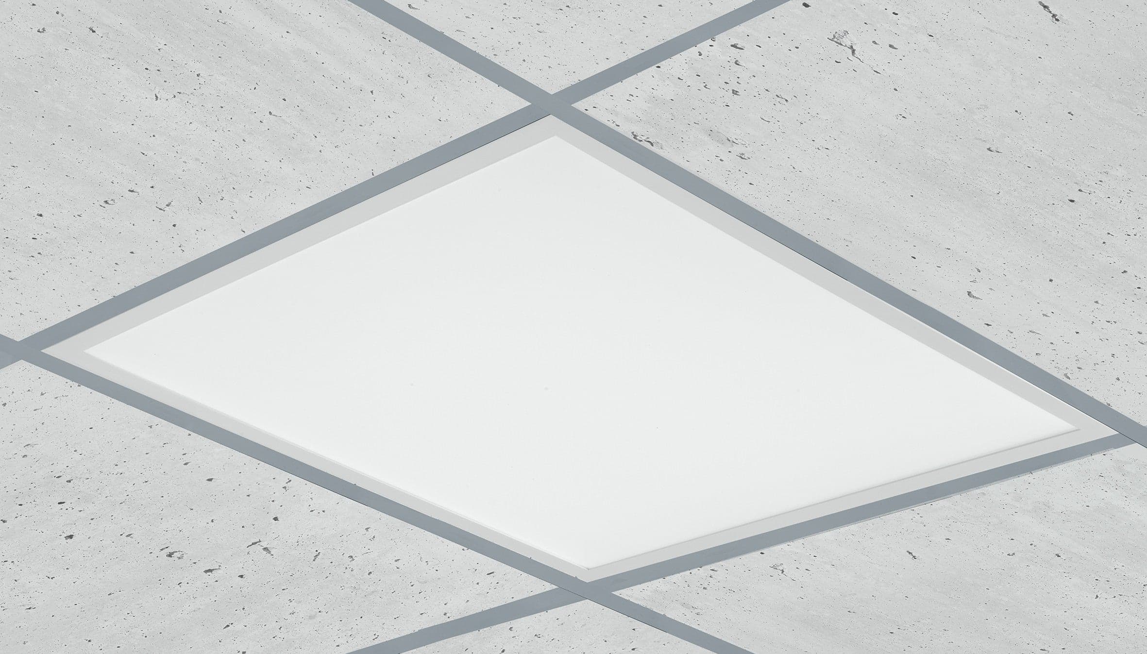 Pannello LED bianco in acrilico e alluminio 40w 4510lm 4000k 59,5x59,5x3,5cm in Plafoniere Led Mall Home - Napoli, commercioVirtuoso.it