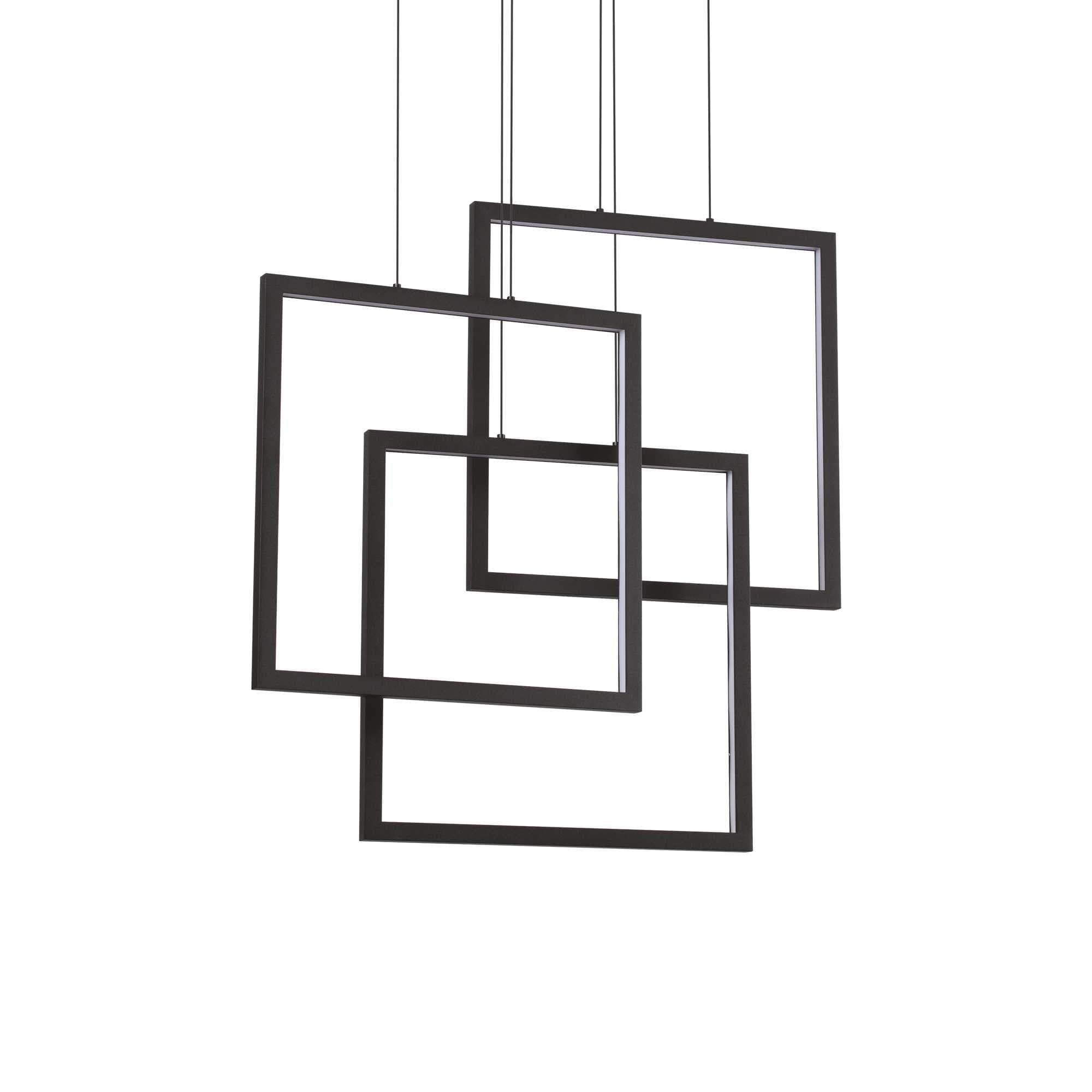 Lampada A Sospensione FRAME SP QUADRATO NERO in Lampade a sospensione Led Mall Home - Napoli, commercioVirtuoso.it
