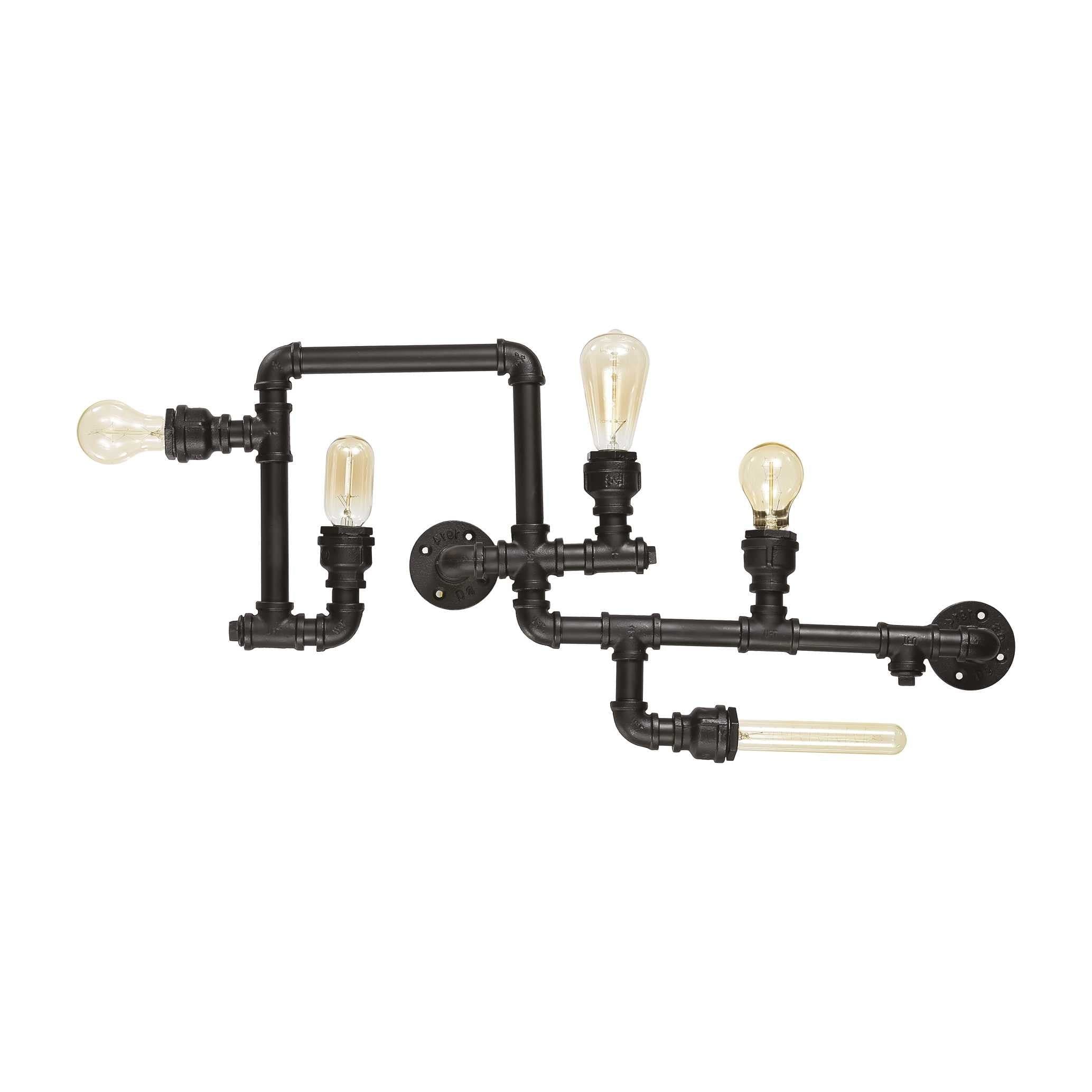 Lampada Da Soffitto PLUMBER PL5 NERO in Plafoniere Led Mall Home - Napoli, commercioVirtuoso.it