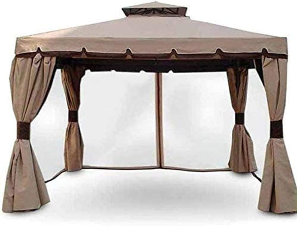 Gazebo Professionale 3X4 mt Alluminio Impermeabile Zanzariera Laterale AntiUV Moka in Gazebo Danyx - Casoria, commercioVirtuoso.it