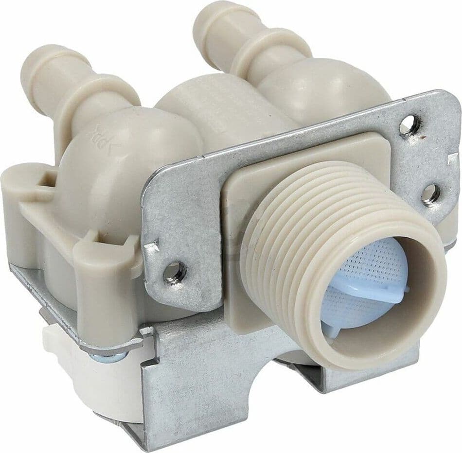 ELETTROVALVOLA 2 VIE 180° --- 12V DC --- LAVATRICE LG 5220FR1251G EL - 35 in prodotto EuroStore07 - Alatri, commercioVirtuoso.it