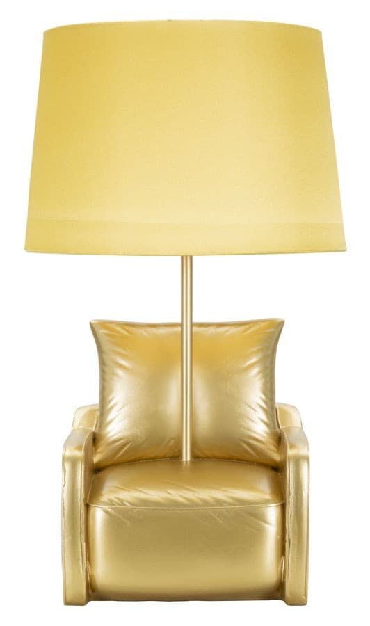 Lampada Da Comodino Midcentury Gialla Cm Ø 26X46 in Lampade da tavolo e abat-jour Led Mall Home - Napoli, commercioVirtuoso.it