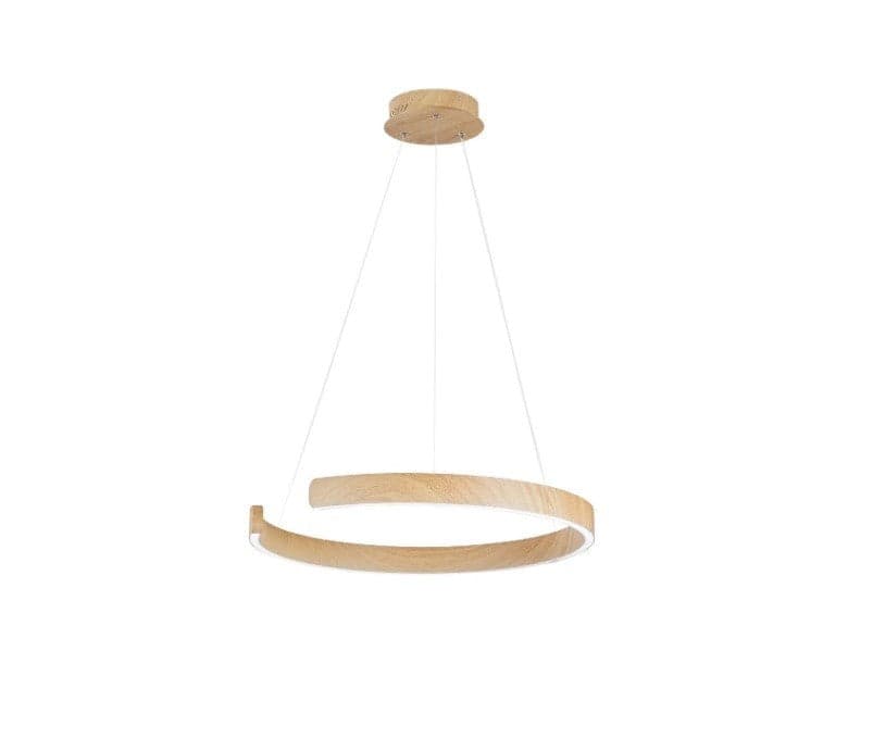 Sospensione semicircolare Led cct Legno 50W 6600Lm 100X100X150Cm in Lampade a sospensione Led Mall Home - Napoli, commercioVirtuoso.it