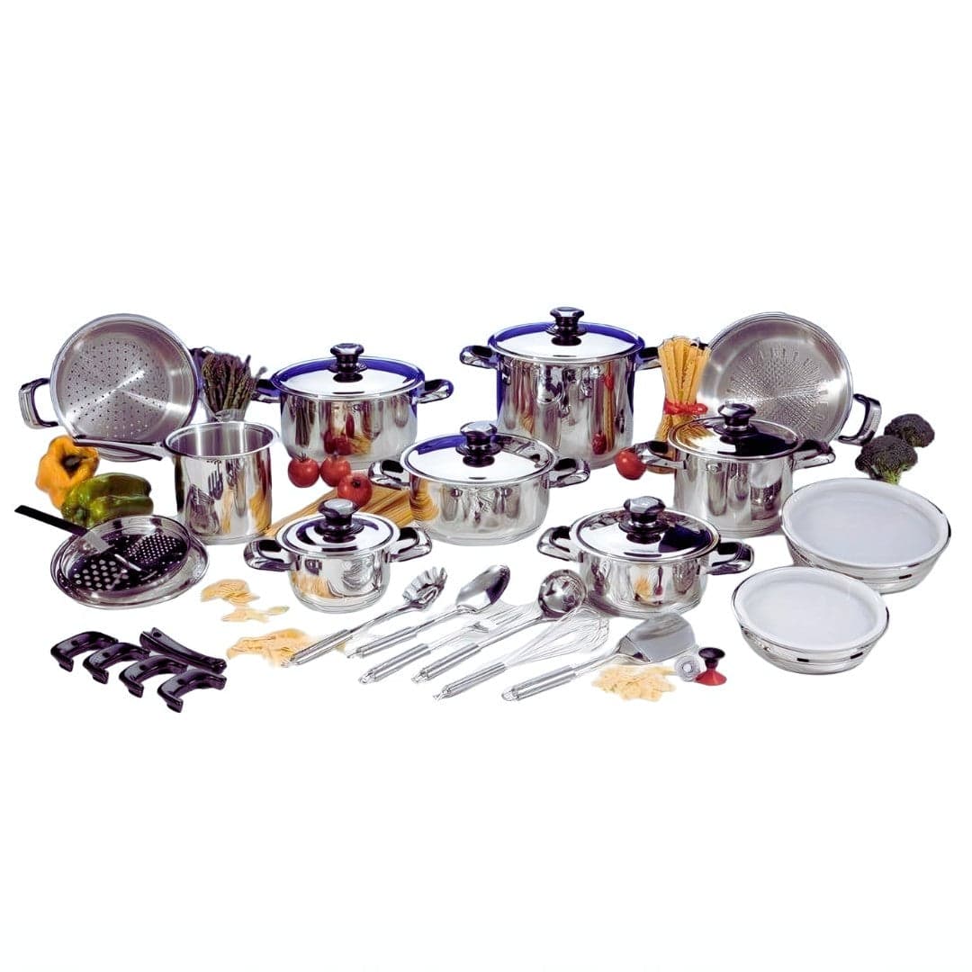 Batteria di pentole 36pz acciaio inox 18/10 Ledmall home Bavaria in Set di pentole Led Mall Home - Napoli, commercioVirtuoso.it