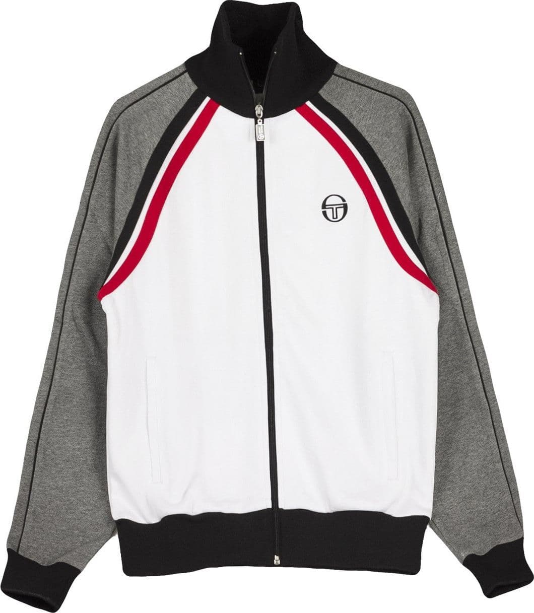 SERGIO TACCHINI Giacca Tuta Uomo Ghibli Tracktop White/dark Grey/melange da uomo in Giacche sportive e tecniche Drestige - Casamassima, commercioVirtuoso.it