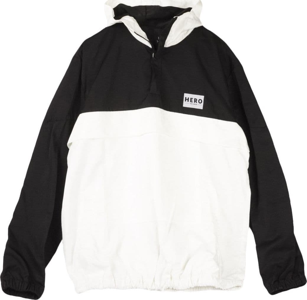 HERO'S HEROINE Giacca a Vento Infilabile Uomo Windbreaker Keyline Black/white da uomo in Giacche impermeabili Drestige - Casamassima, commercioVirtuoso.it