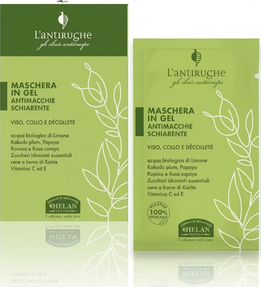 Elisir Antitempo - Maschera Viso Gel Antirughe Antimacchia Schiarente 8 ml
