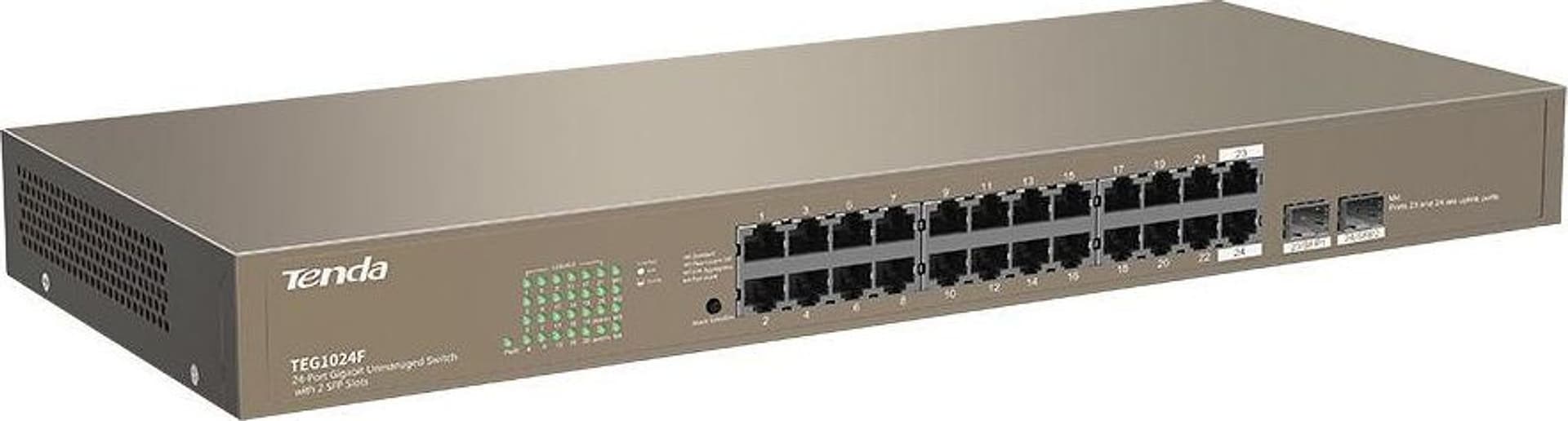 Tenda TEG1024F 24 Porte Gigabit Unmanaged Switch 2xSFP in Innovamy.it - Milano, commercioVirtuoso.it