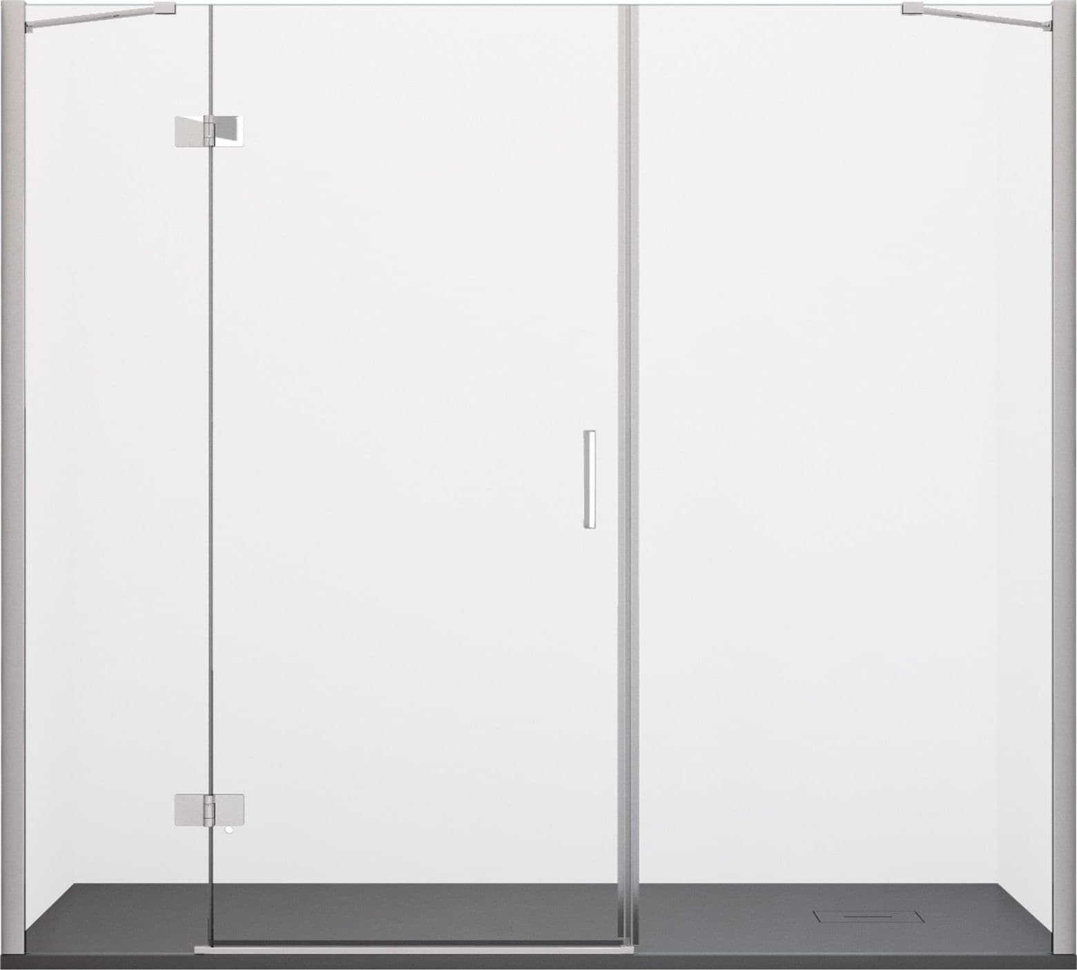 Porta Doccia Anta Battente Cristallo 8mm h195 cm REGINA in Box doccia Mondialshop - Parabiago, commercioVirtuoso.it