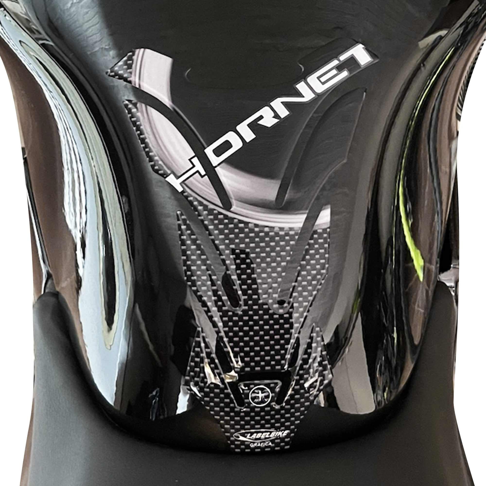 PARASERBATOIO ADESIVI 3D CARBONIO PROTEZIONE SERBATOIO per MOTO HONDA HORNET New in Paraserbatoio LabelBike - Bibbiano, commercioVirtuoso.it