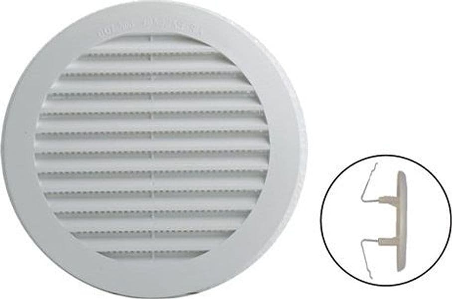 Griglia Di Aerazione In Plastica Con Zanche Ø Mm. 148 Per Fori Ø Mm. 80-125 2.00 Pz in Registri griglie e sfiatatoi BricoGo - Marano di Napoli, commercioVirtuoso.it