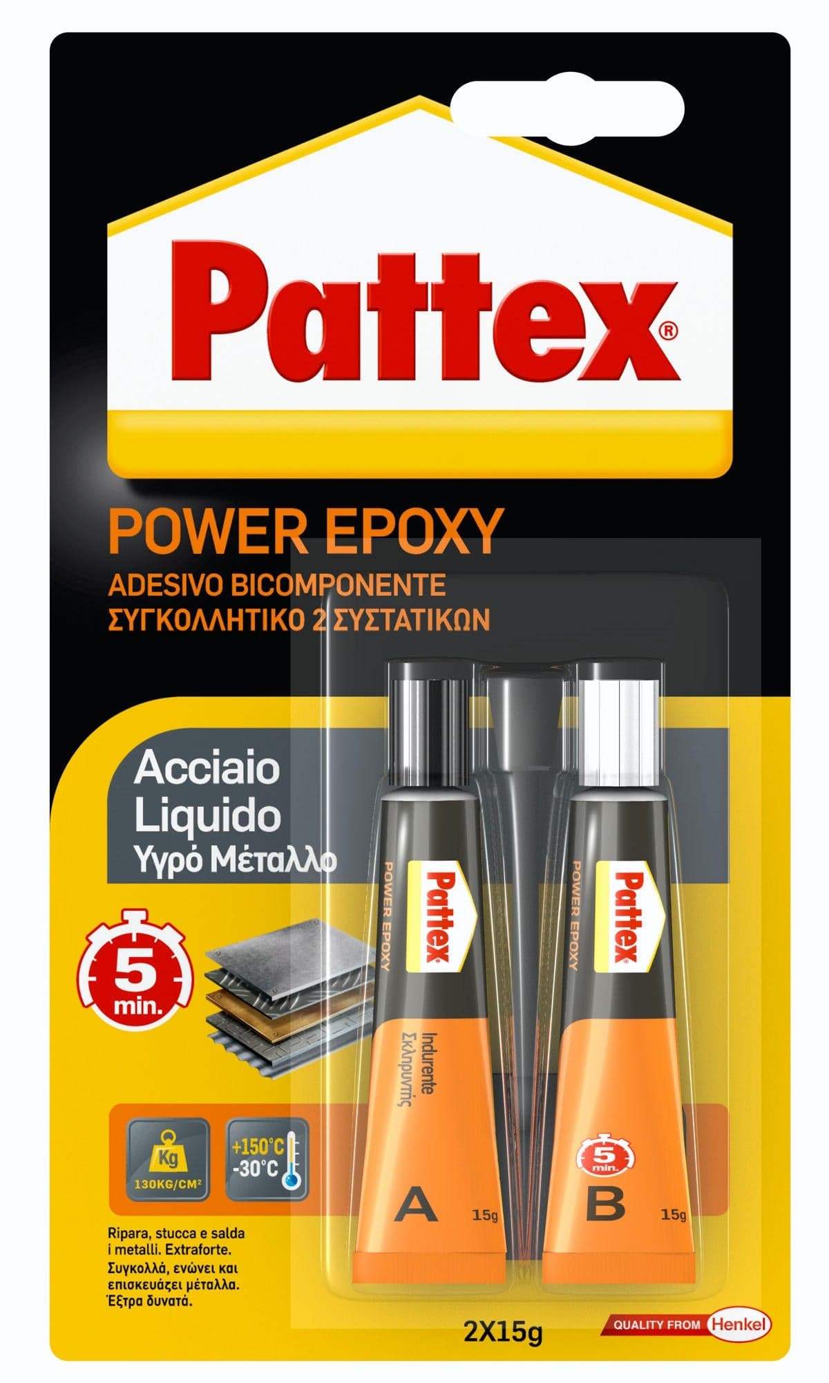 Henkel Colla Pattex Power Epoxy Acciaio Liquido Gr. 30 6.00 Pz in Adesivi bicomponenti BricoGo - Marano di Napoli, commercioVirtuoso.it