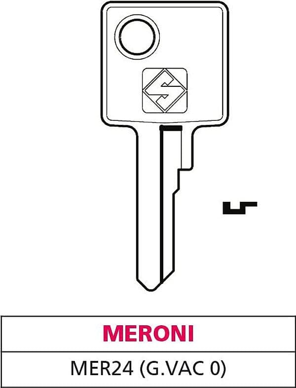 Silca Chiave Ottone Mer24 (G. Vac 0) Meroni 20.00 Pz in Serrature a incastro BricoGo - Marano di Napoli, commercioVirtuoso.it