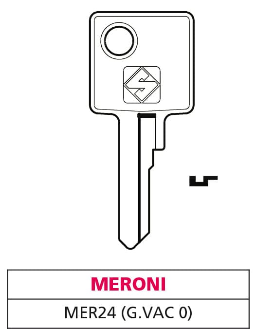 Silca Chiave Ottone Mer24 (G. Vac 0) Meroni 20.00 Pz in Serrature a incastro BricoGo - Marano di Napoli, commercioVirtuoso.it