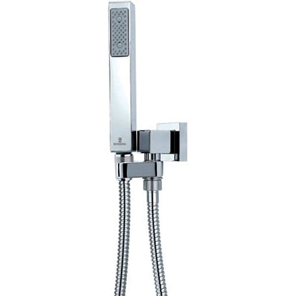Set Cube In Ottone Doccia+Supporto Incasso Girevole+Flessibile- Cromo- Bossi- Pezzi 1 in Telefoni doccia BricoGo - Marano di Napoli, commercioVirtuoso.it