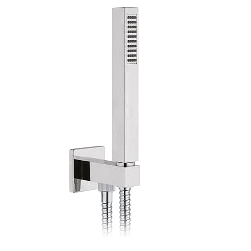 Set Doccia Quadra Presa Acqua Flex E Doccetta- Cromo- Dh- Pezzi 1 in Telefoni doccia BricoGo - Marano di Napoli, commercioVirtuoso.it