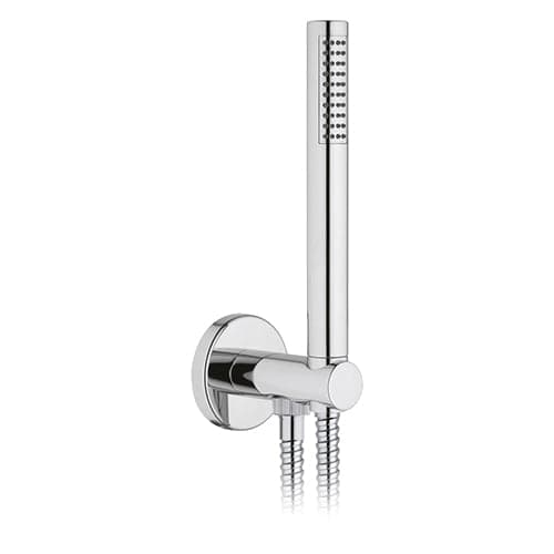 Set Doccia Tonda Presa Acqua Flex E Doccetta- Cromo- Dh- Pezzi 1 in Rubinetti per vasca BricoGo - Marano di Napoli, commercioVirtuoso.it