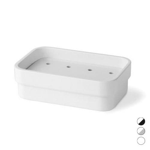 Portasapone In Melammina Saeta- Bianco Grigio Mm 130X85X60- Samo- Pezzi 1 in Portasapone BricoGo - Marano di Napoli, commercioVirtuoso.it