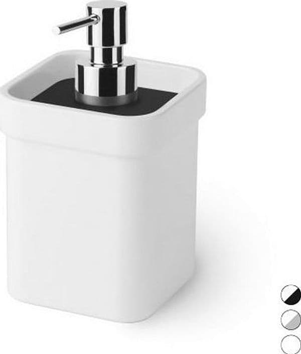 Dosasapone In Melammina Saeta- Bianco Nero Mm 85X90X150- Samo- Pezzi 1 in Dosatori per sapone liquido BricoGo - Marano di Napoli, commercioVirtuoso.it