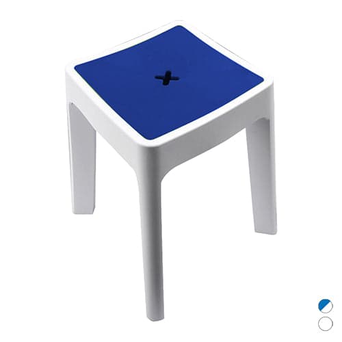 Sgabello Contenitore Modello Keope Metaform- Bianco- Metaf- Pezzi 1