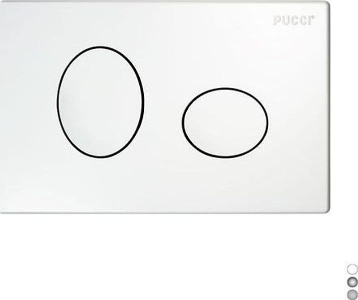 Placca Per Cassetta Incasso Pucci Eco 2 Pulsanti Ellisse Mod.2014- Cromo- Pucci- Pezzi 1 in Interruttori automatici BricoGo - Marano di Napoli, commercioVirtuoso.it