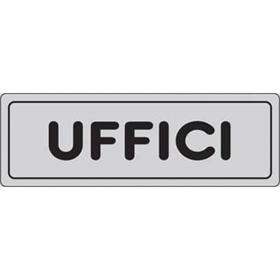 Targa Segnaletica Adesiva Uffici - Vinile Cm 15X5- 10 Pezzi in Segnaletica antinfortunistica BricoGo - Marano di Napoli, commercioVirtuoso.it