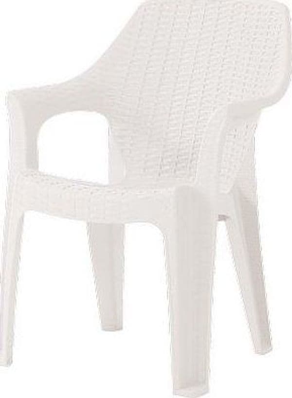 Sedia Rattan Thera + Braccioli Domus Pp Bianco Cm 58X75 H.Cm 85 in Sedie per tavolo da giardino BricoGo - Marano di Napoli, commercioVirtuoso.it