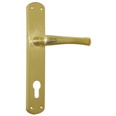 Maniglia Rio Placca Foro Sagomato - Ottone Lucido Q8 I.Mm 90 Cf=Pz 2- 2 Confezioni in Set maniglie BricoGo - Marano di Napoli, commercioVirtuoso.it