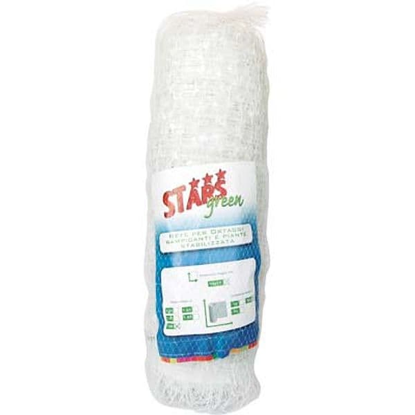 Rete Sostegno Ortaggi Ortoplus Stars Pp H 17 x 15 cm 100 ml 150 cm 4 Pezzi