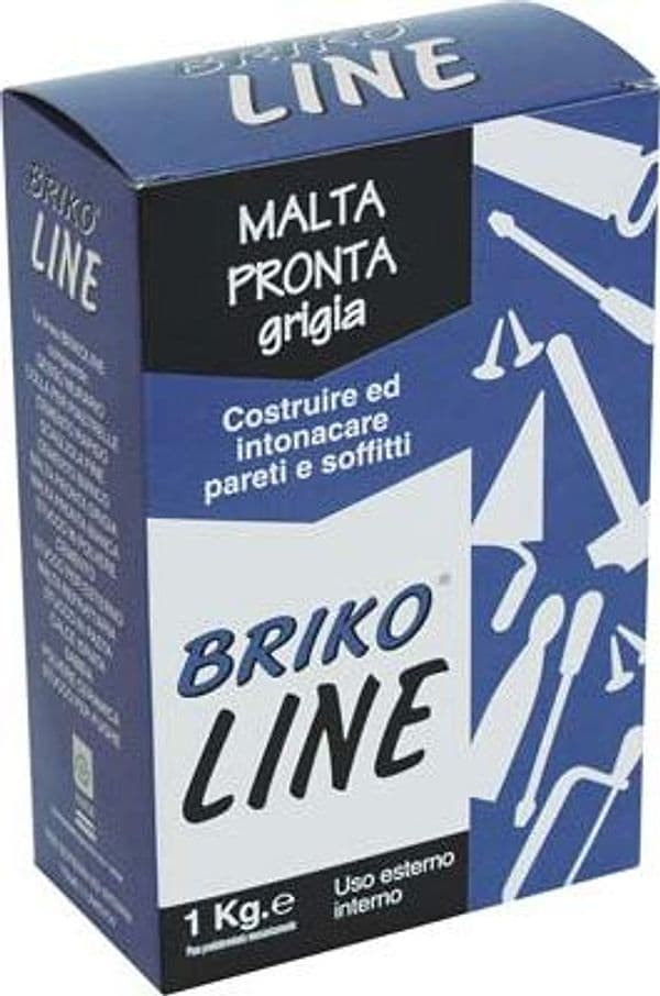 Intonaco Pronto Grigio Briko Line - Kg 1- 12 Pezzi in Stucco BricoGo - Marano di Napoli, commercioVirtuoso.it