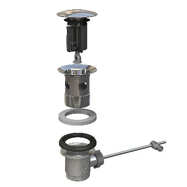 Piletta Per Lavabo E Bidet Kinoko 63- Tappo Inox D. 63 Mm- Bonom- Pezzi 1 in Tappi BricoGo - Marano di Napoli, commercioVirtuoso.it