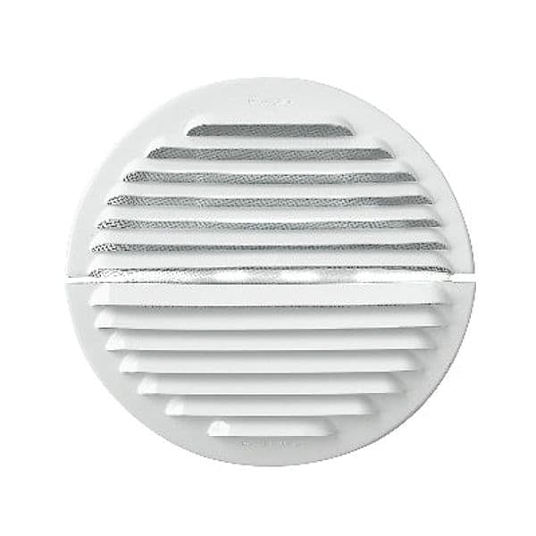Griglia Tonda Dentro-Fuori- Alluminio Bianco Diam. 150- First- Pezzi 1 in Registri griglie e sfiatatoi BricoGo - Marano di Napoli, commercioVirtuoso.it