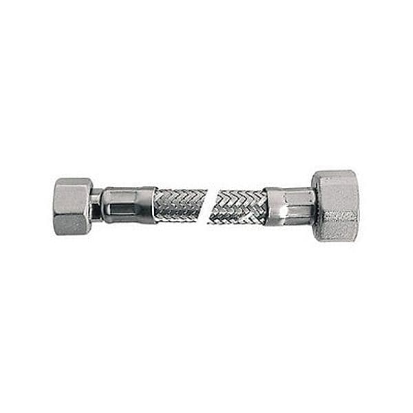 Flessibile Inox Mod. Lux Normale Cm. 15 Con Guarnizione- Ff 3/8X3/8- Dh- Pezzi 1 in BricoGo - Marano di Napoli, commercioVirtuoso.it