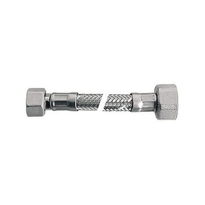 Flessibile Inox Mod. Lux Normale Cm. 15 Con Guarnizione- Ff 3/8X3/8- Dh- Pezzi 1 in BricoGo - Marano di Napoli, commercioVirtuoso.it