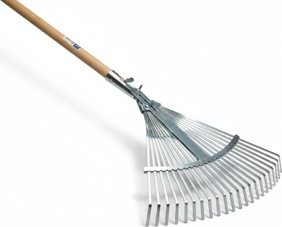 Scopa Da Giardino In Metallo Regolabile Con Manico Attacco Conico- - 21 Denti - 5 Pezzi Agef in Rastrelli BricoGo - Marano di Napoli, commercioVirtuoso.it
