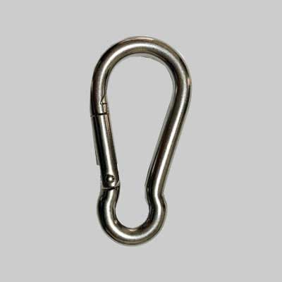 Moschettone Pompiere Inox 80 Mm in Moschettoni a innesco BricoGo - Marano di Napoli, commercioVirtuoso.it