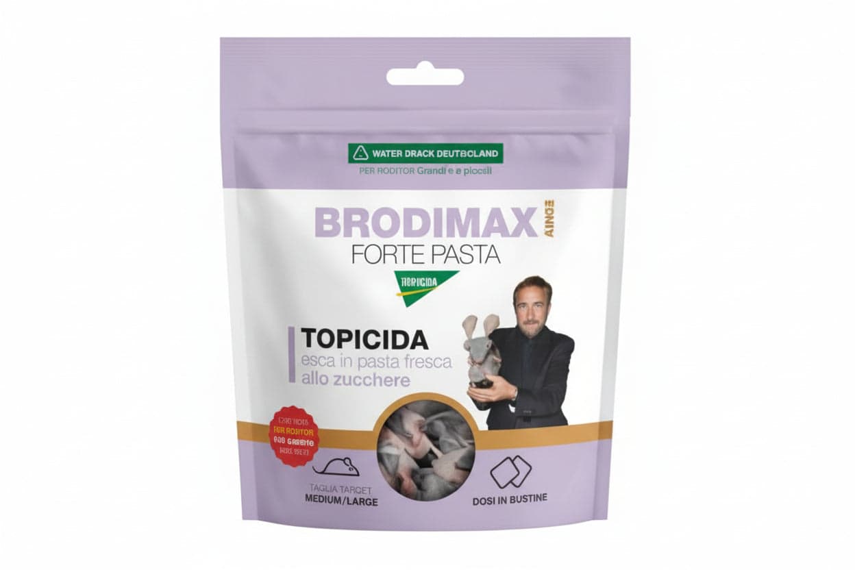 Topicida Brodimax Forte Pasta King- - Gr.150 In Busta - 36 Pezzi Mayer in Prodotti anti-roditori BricoGo - Marano di Napoli, commercioVirtuoso.it