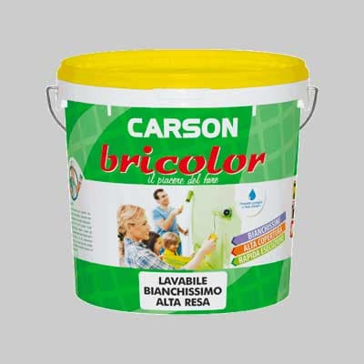 Idropittura Lavabile Bianchissimo 'Bricolor' 5 Lt - Carson in Pittura per pareti BricoGo - Marano di Napoli, commercioVirtuoso.it