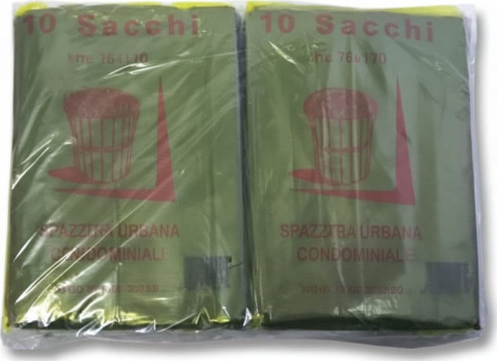 Sacco Condominiale Rinforzato Nero Pz.10- - Cm.70X110 Gr.75 - 10 Confezione Cp in Sacchetti piccoli spazzatura BricoGo - Marano di Napoli, commercioVirtuoso.it