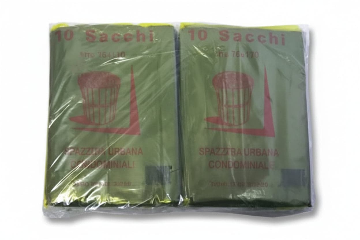 Sacco Condominiale Rinforzato Nero Pz.10- - Cm.70X110 Gr.75 - 10 Confezione Cp in Sacchetti piccoli spazzatura BricoGo - Marano di Napoli, commercioVirtuoso.it