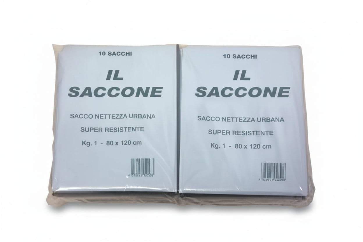 Sacco Il Saccone Nero Pz.10- - Cm.80X120 Kg.1 - 10 Confezione Cp in Sacchetti piccoli spazzatura BricoGo - Marano di Napoli, commercioVirtuoso.it