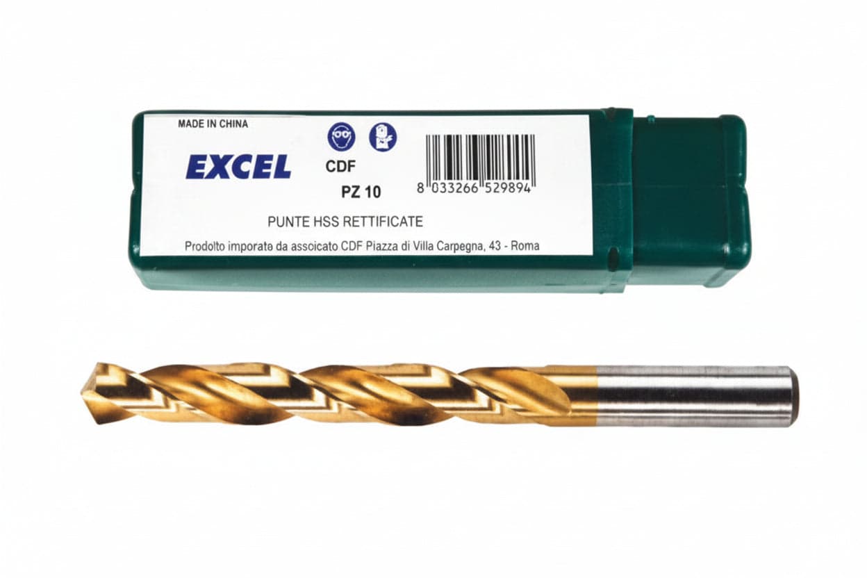 Punte Hss Titanio- - Ø Mm.3,75 - 10 Pezzi Excel in Set punte per trapani BricoGo - Marano di Napoli, commercioVirtuoso.it