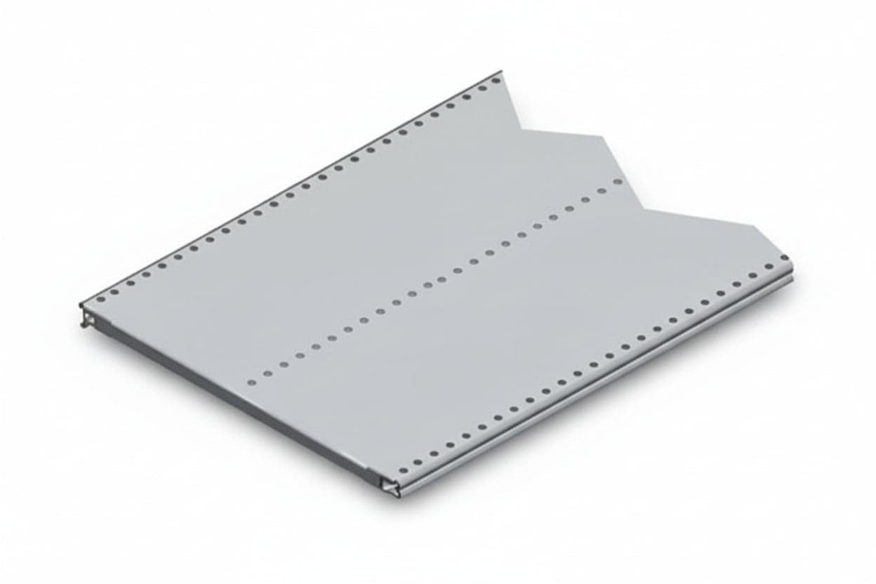 Ripiano In Lamiera Forata Verniciato Grigio Ral 7035 Mm.665 L.X600 P. Con 2 Rinforzi in Ganci portasciugamani BricoGo - Marano di Napoli, commercioVirtuoso.it
