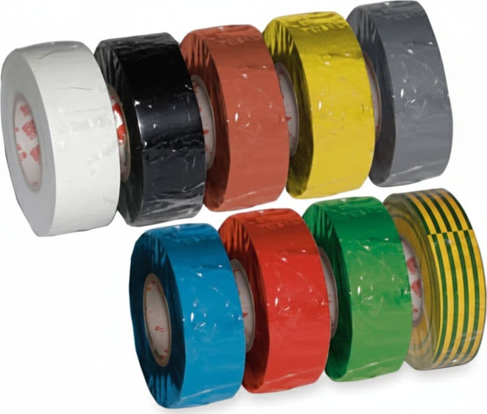Nastro Isolante Spessore Mm.0,13- - Mm.15X25Mt. Colore Bianco - 12 Pezzi Scapatapes in Nastro isolante BricoGo - Marano di Napoli, commercioVirtuoso.it
